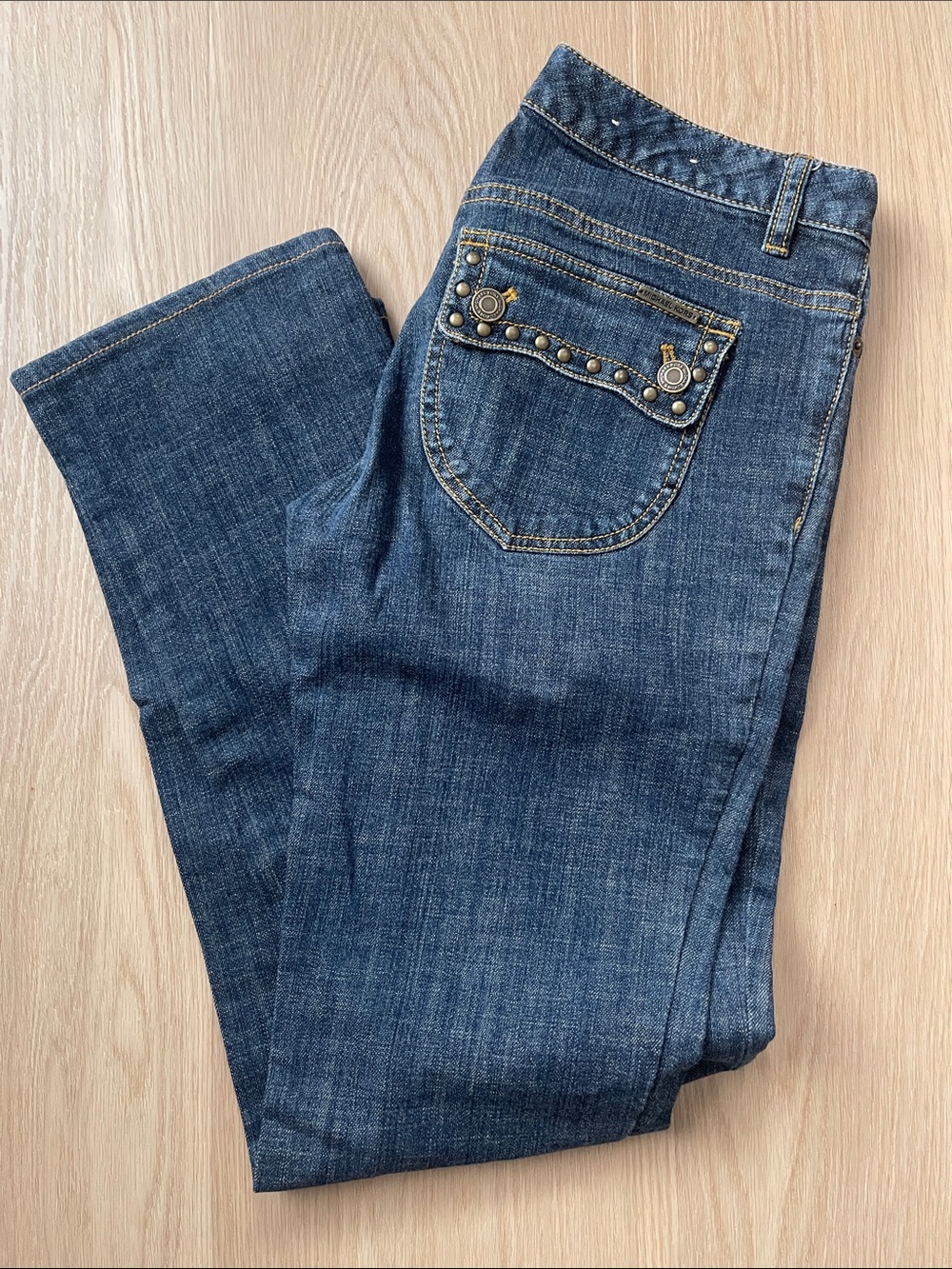 Michael Kors Dark Blue Women's Studded Pocket Jeans